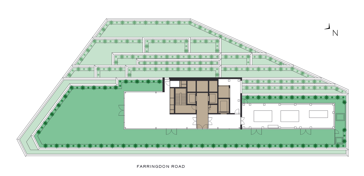 Level 7 Floorplan - Office Space - The Ray Farringdon