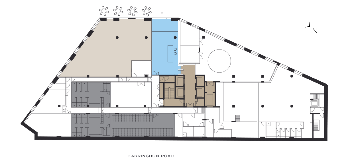 Garden Level Floorplan - Office Space - The Ray Farringdon